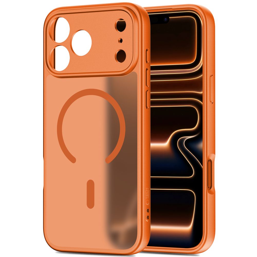 Tech-Protect BasicMag MagSafe maciņš iPhone 17 Pro telefonam – oranžs | Phone Case Cover (0)