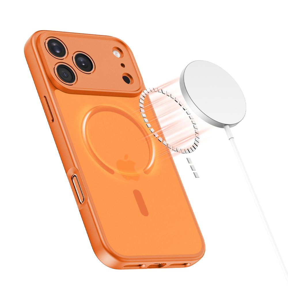Tech-Protect BasicMag MagSafe maciņš iPhone 17 Pro telefonam – oranžs | Phone Case Cover (1)