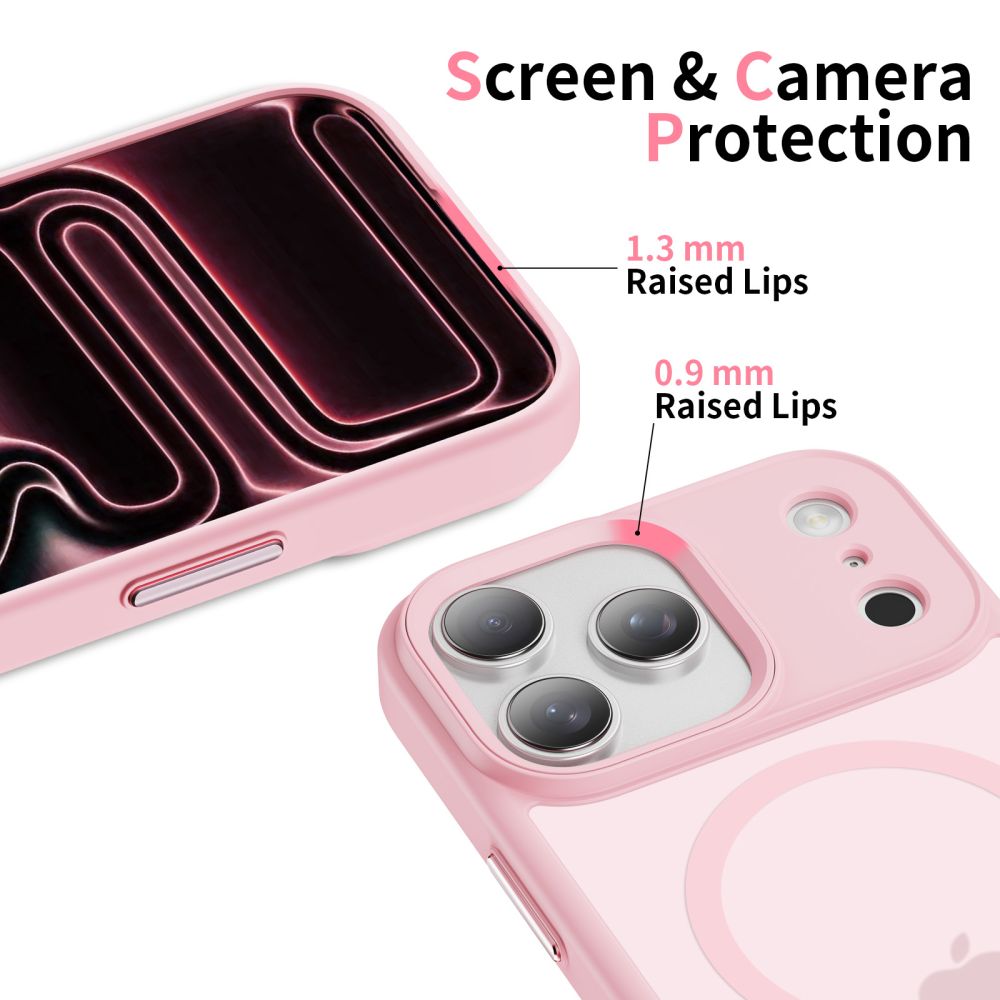 Tech-Protect MagMat MagSafe vāciņš iPhone 17 Pro – rozā | Phone Case Cover (2)