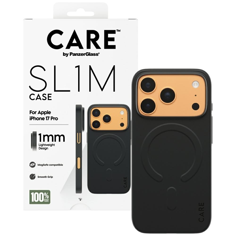 CARE by PanzerGlass SL1M MagSafe vāciņš ar MagSafe iPhone 17 Pro telefonam – melns | Phone Case Cover (2)