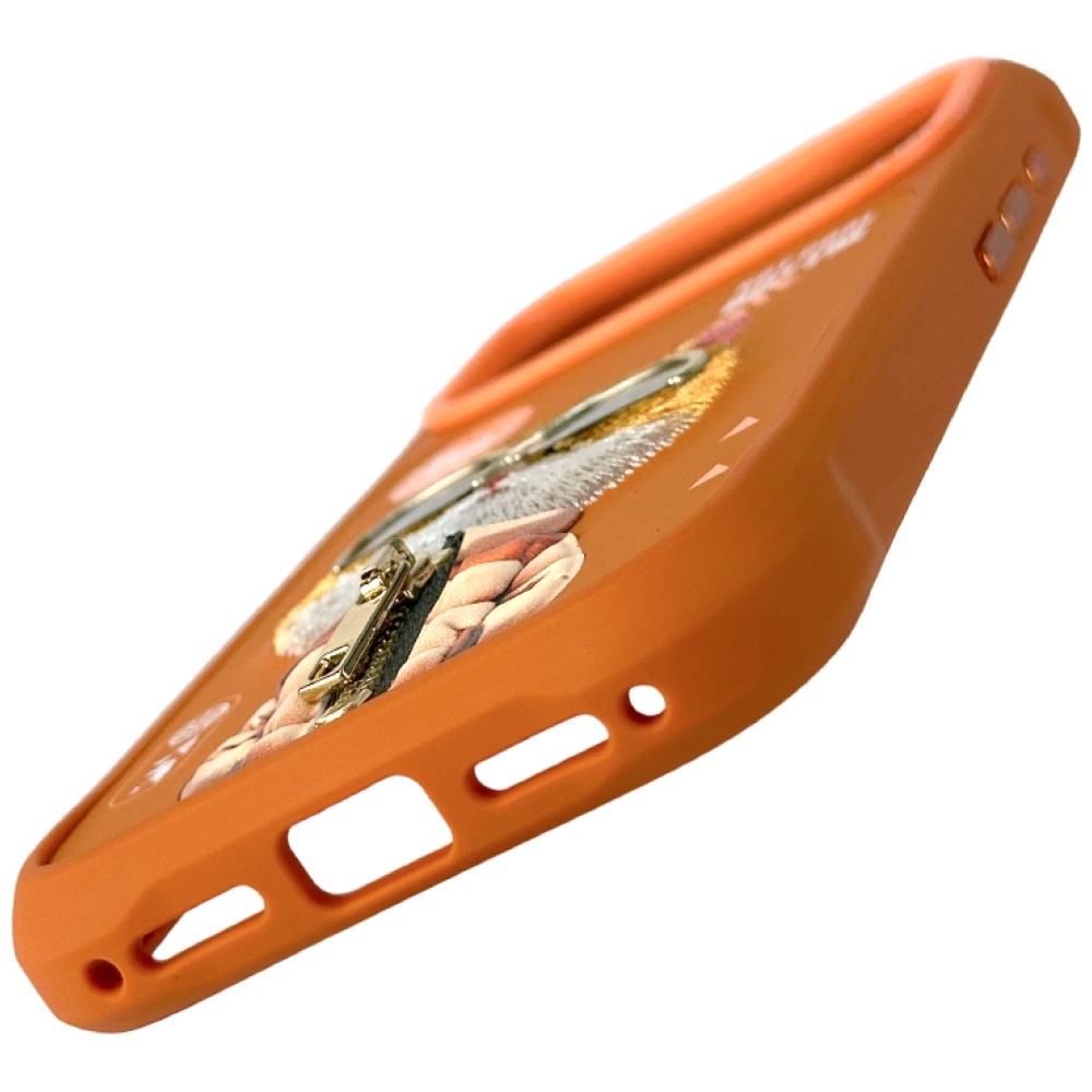 Nimmy Cool&Cute 2.0 kaķa vāciņš iPhone 17 Pro telefonam – oranžs | Phone Case Cover (3)