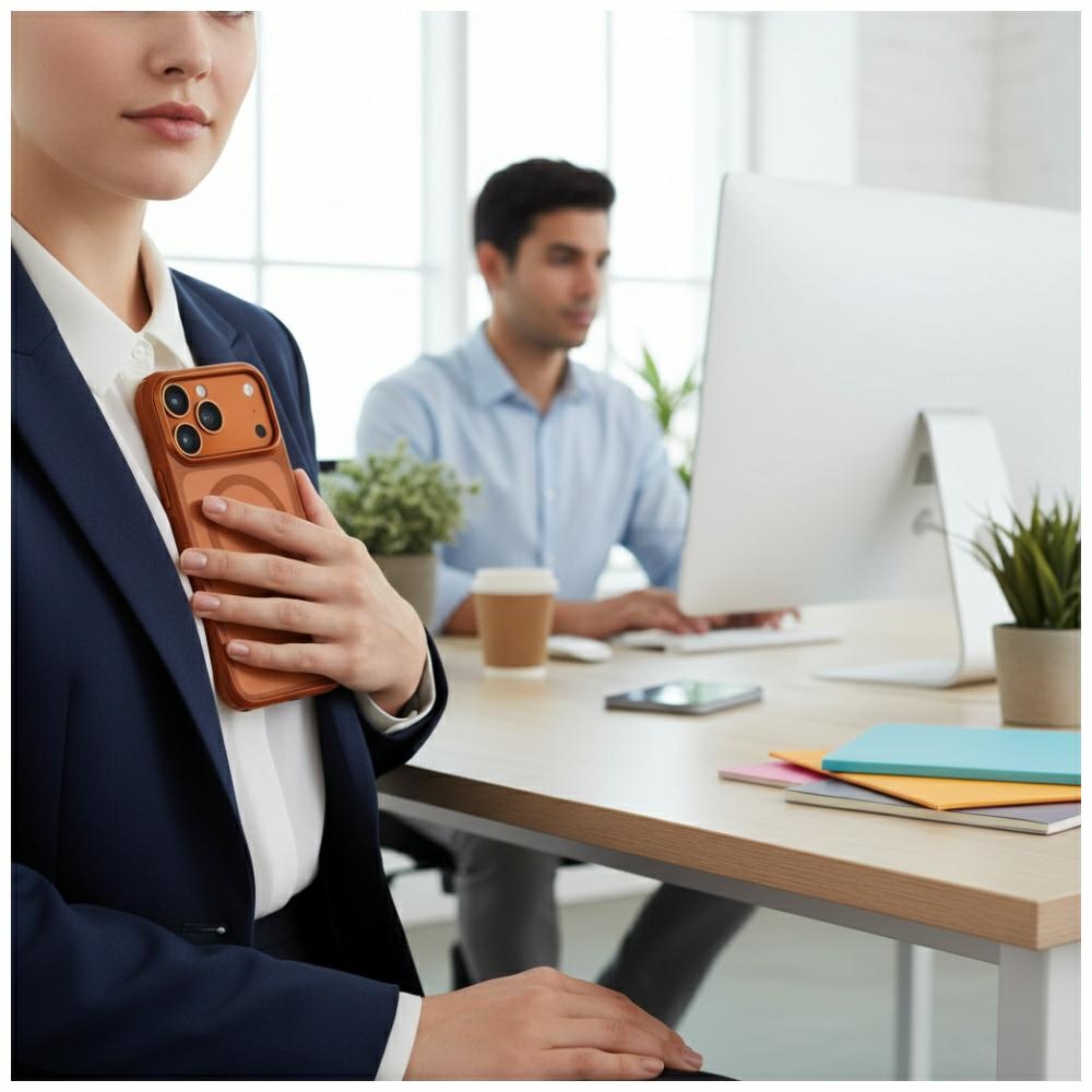 Uniq Veren iPhone 17 Pro Magclick uzlādes maciņš – oranžs | Phone Case Cover (1)