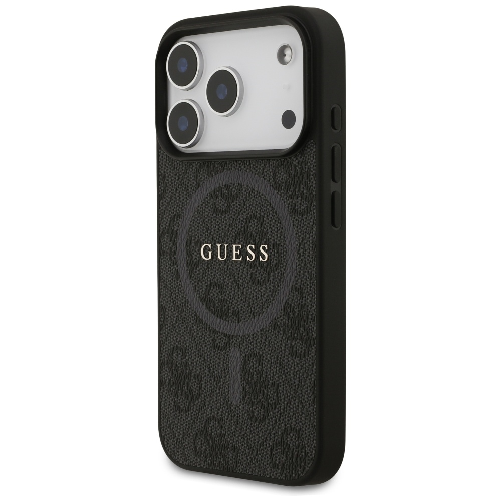 Guess 4G Ring Classic Logo MagSafe vāciņš iPhone 17 Pro telefonam – melns | Phone Case Cover (0)