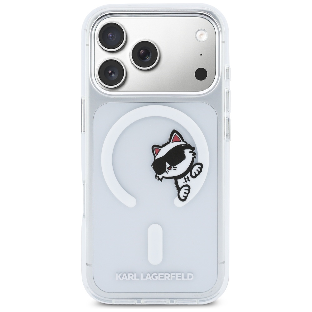 Karl Lagerfeld IML Peekaboo MagSafe vāciņš iPhone 17 Pro – caurspīdīgs | Phone Case Cover (1)