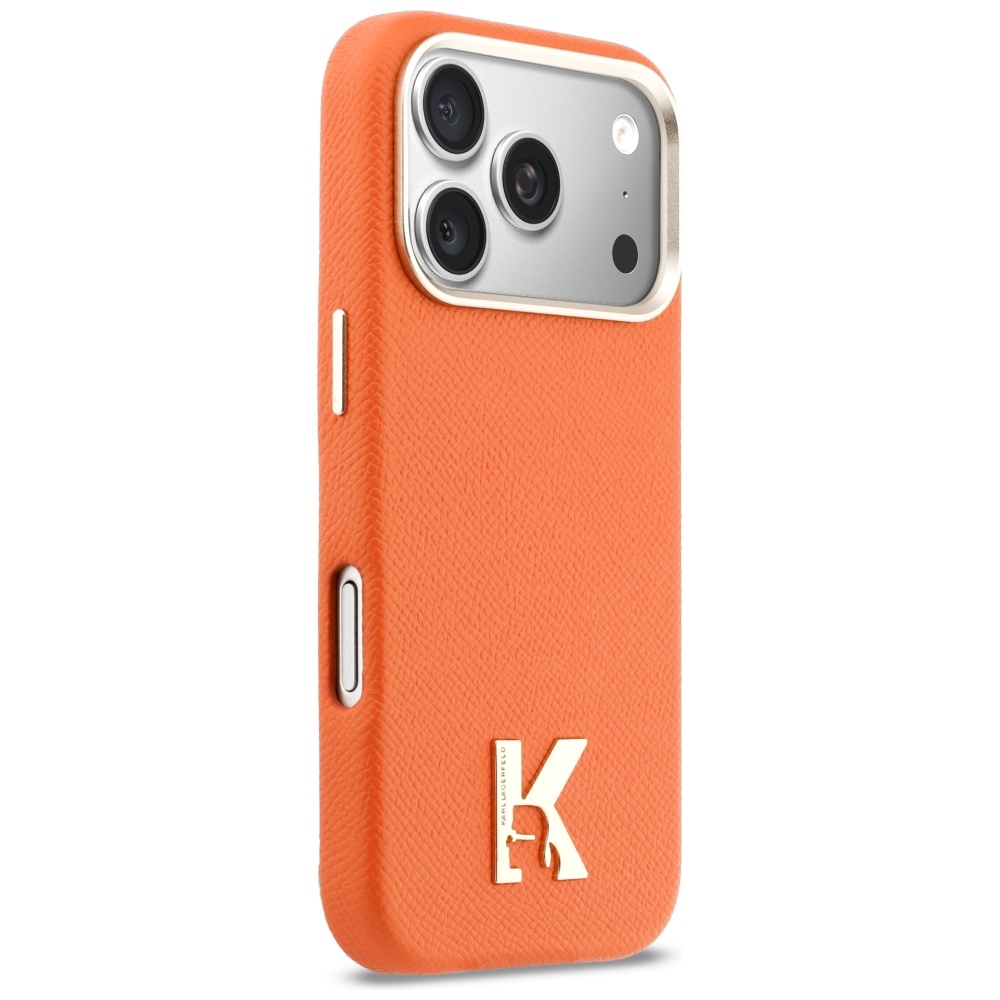 Karl Lagerfeld Karl Head Logo MagSafe Maciņš ar MagSafe iPhone 17 Pro – oranžs | Phone Case Cover (2)