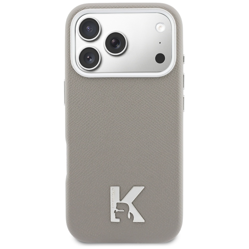 Karl Lagerfeld Karl Head Logo MagSafe Maciņš ar MagSafe iPhone 17 Pro telefonam – Pelēks | Phone Case Cover (1)