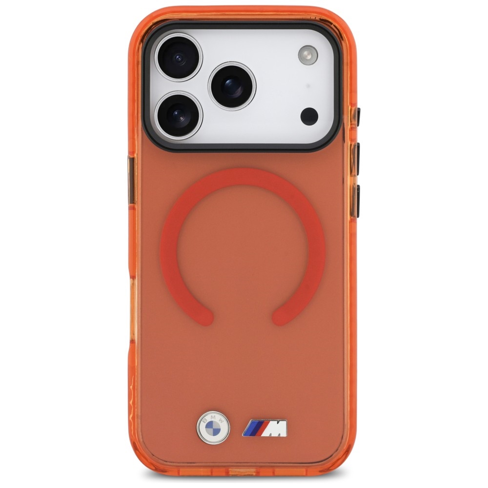 BMW M IML triecienizturīgs Maciņš ar metāla logotipiem un MagSafe iPhone 17 Pro – Pro Orange | Phone Case Cover (1)