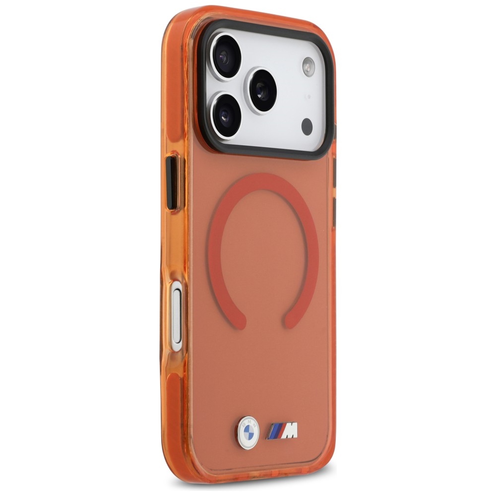 BMW M IML triecienizturīgs Maciņš ar metāla logotipiem un MagSafe iPhone 17 Pro – Pro Orange | Phone Case Cover (2)