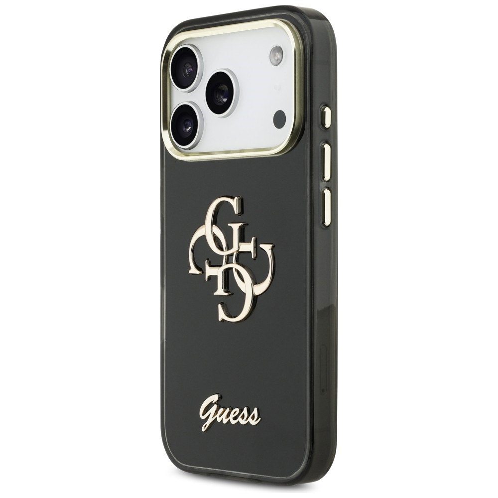 Guess IML 4G Script Metal vāciņš iPhone 17 Pro – melns | Phone Case Cover (0)