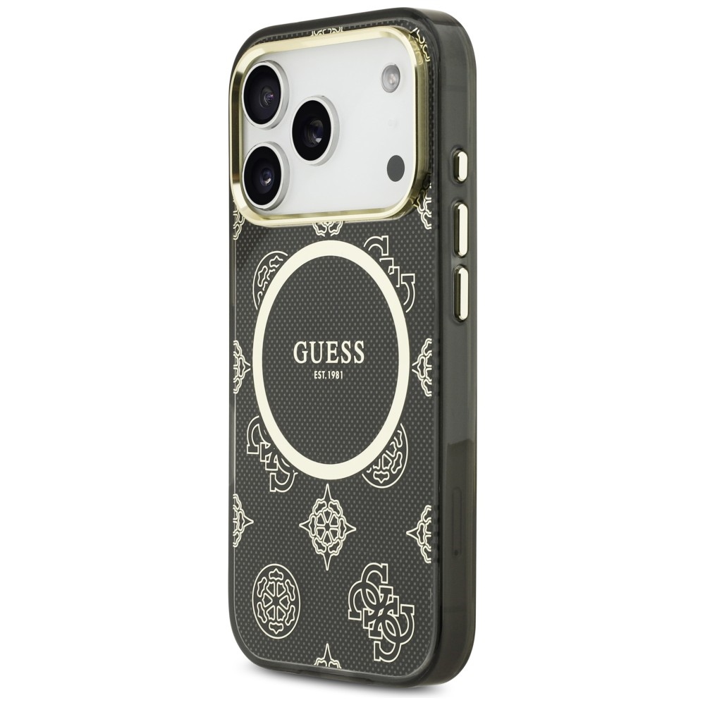 Guess IML Peony Dot MagSafe MagCase iPhone 17 Pro telefonam – melns | Phone Case Cover (0)