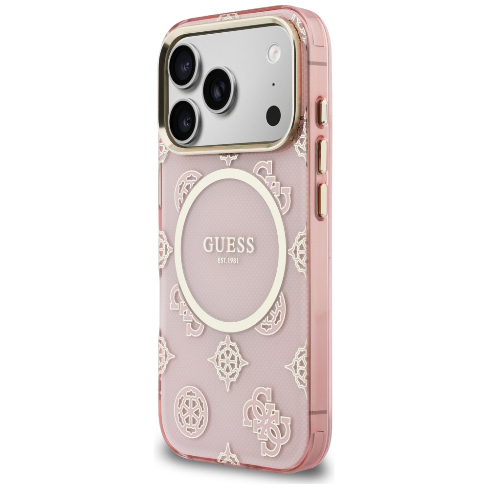 Guess IML Peony Dot MagSafe maciņš ar MagSafe priekš iPhone 17 Pro – rozā | Phone Case Cover (0)
