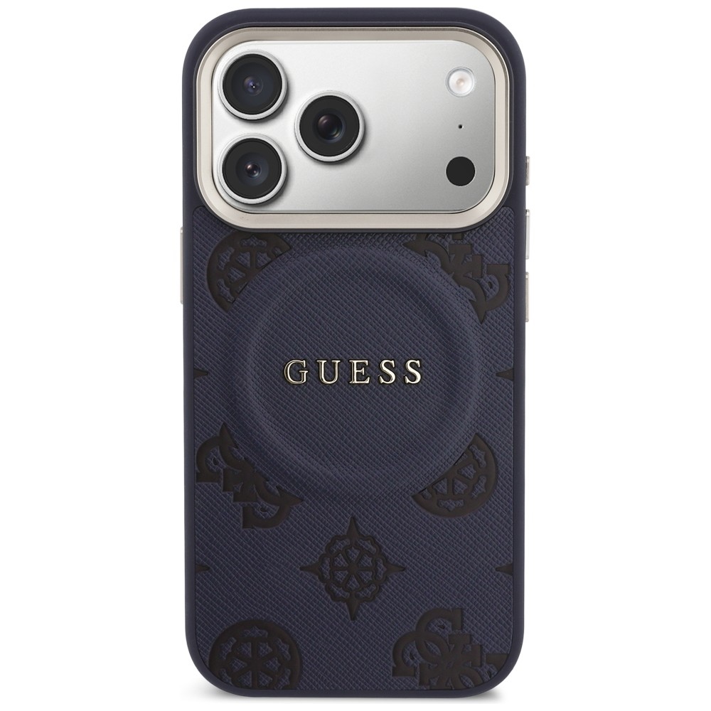Guess Peony Hot Stamp MagSafe MagCase iPhone 17 Pro telefonam – zila | Phone Case Cover (1)