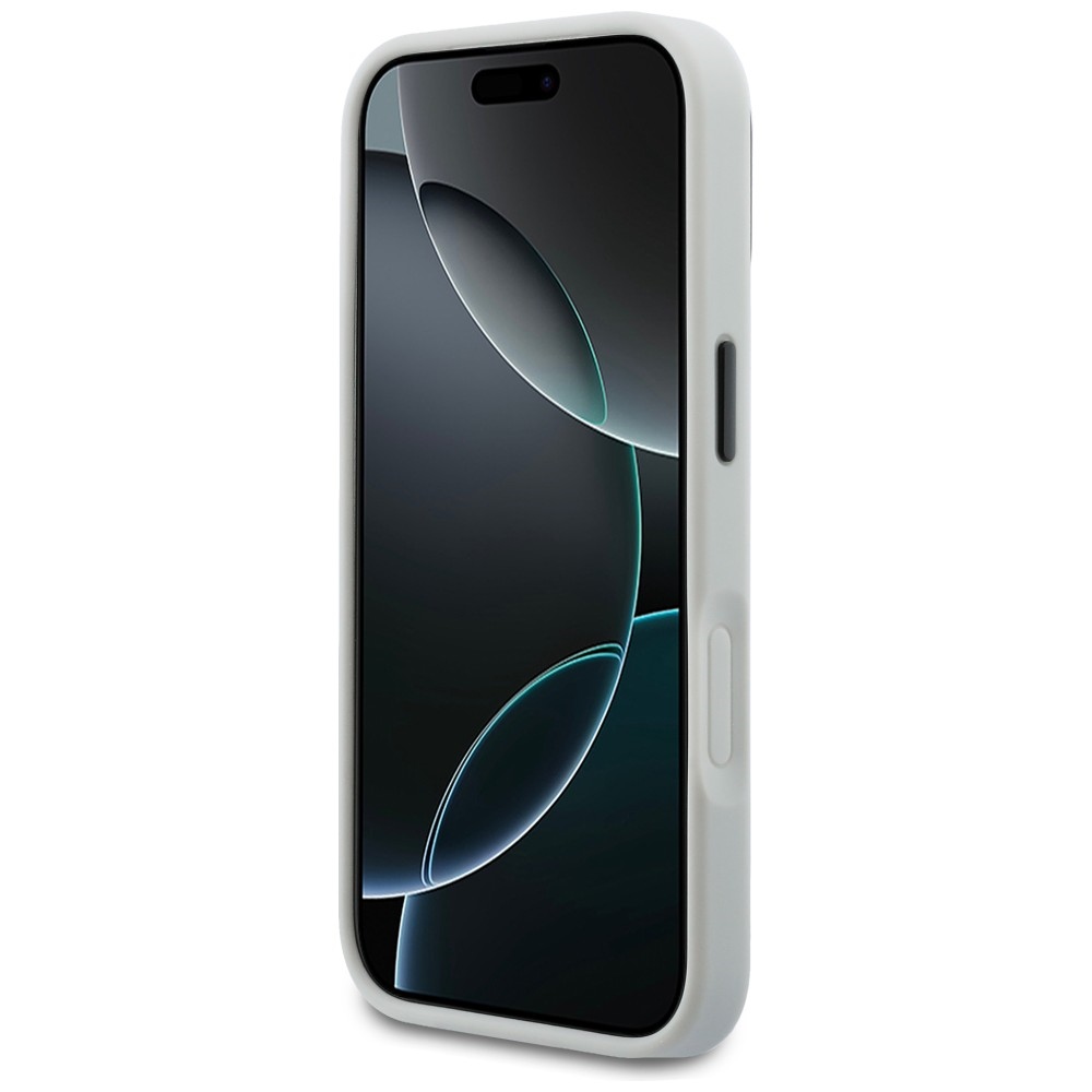 Karl Lagerfeld IML Glitter KL Diamond Logo vāciņš iPhone 17 Pro telefonam – sudraba | Phone Case Cover (3)