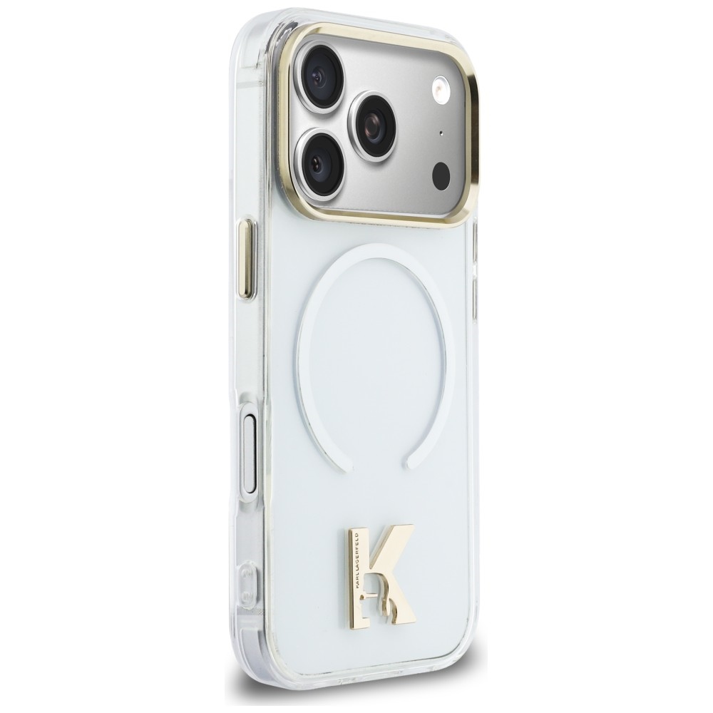 Karl Lagerfeld IML K Head Logo MagSafe magnētiskais vāciņš iPhone 17 Pro – caurspīdīgs | Phone Case Cover (2)