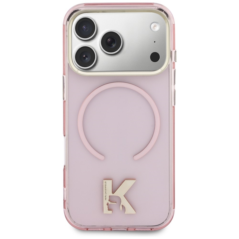 Karl Lagerfeld IML K Head Logo MagSafe Maciņš iPhone 17 Pro – Rozā | Phone Case Cover (1)