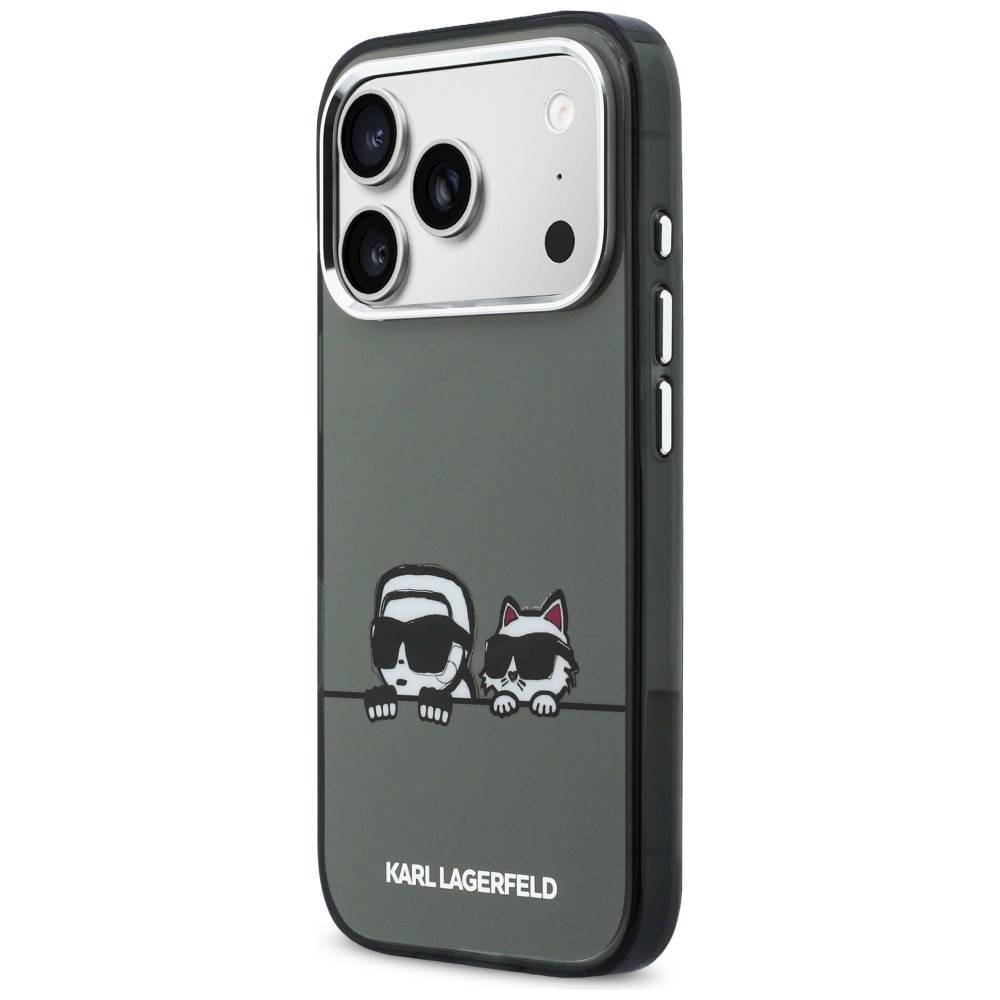 Karl Lagerfeld IML Karl & Choupette Peekaboo Logo MagSafe magnētiskais maciņš iPhone 17 Pro – melns | Phone Case... (0)