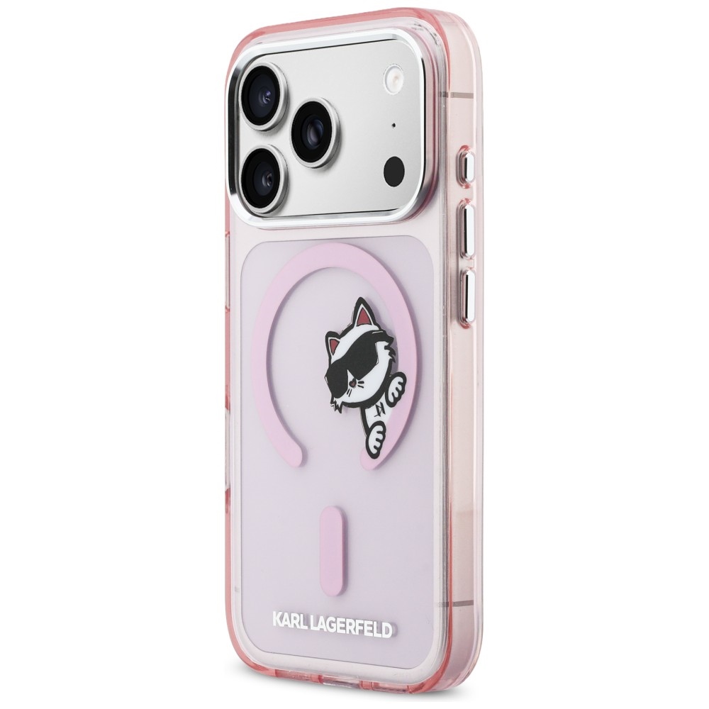 Karl Lagerfeld IML Peekaboo MagSafe Maciņš ar MagSafe iPhone 17 Pro tālrunim – rozā | Phone Case Cover (0)