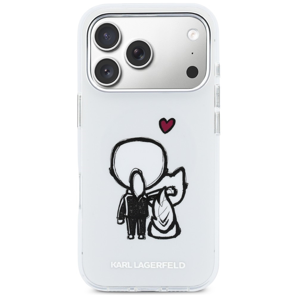 Karl Lagerfeld Karl & Choupette MagSafe vāks iPhone 17 Pro – caurspīdīgs | Phone Case Cover (1)