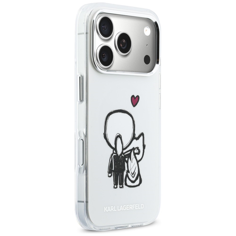 Karl Lagerfeld Karl & Choupette MagSafe vāks iPhone 17 Pro – caurspīdīgs | Phone Case Cover (2)