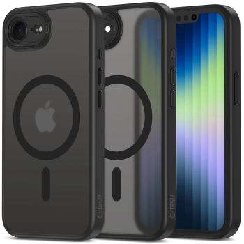 Apple iPhone 16e / SE (2025) 6.1'' Tech-Protect MagCam MagSafe Case Cover, Black | Telefona Vāciņš Maciņš Apvalks Bamperis