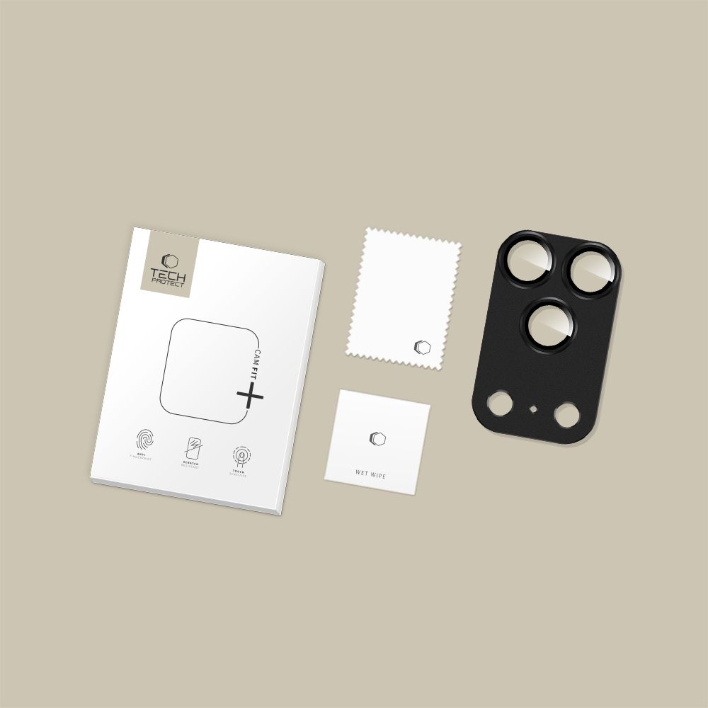 Tech-Protect Camfull Fit+ kameras aizsargs iPhone 17 Pro Max - Melns | Camera Cover Black (2)