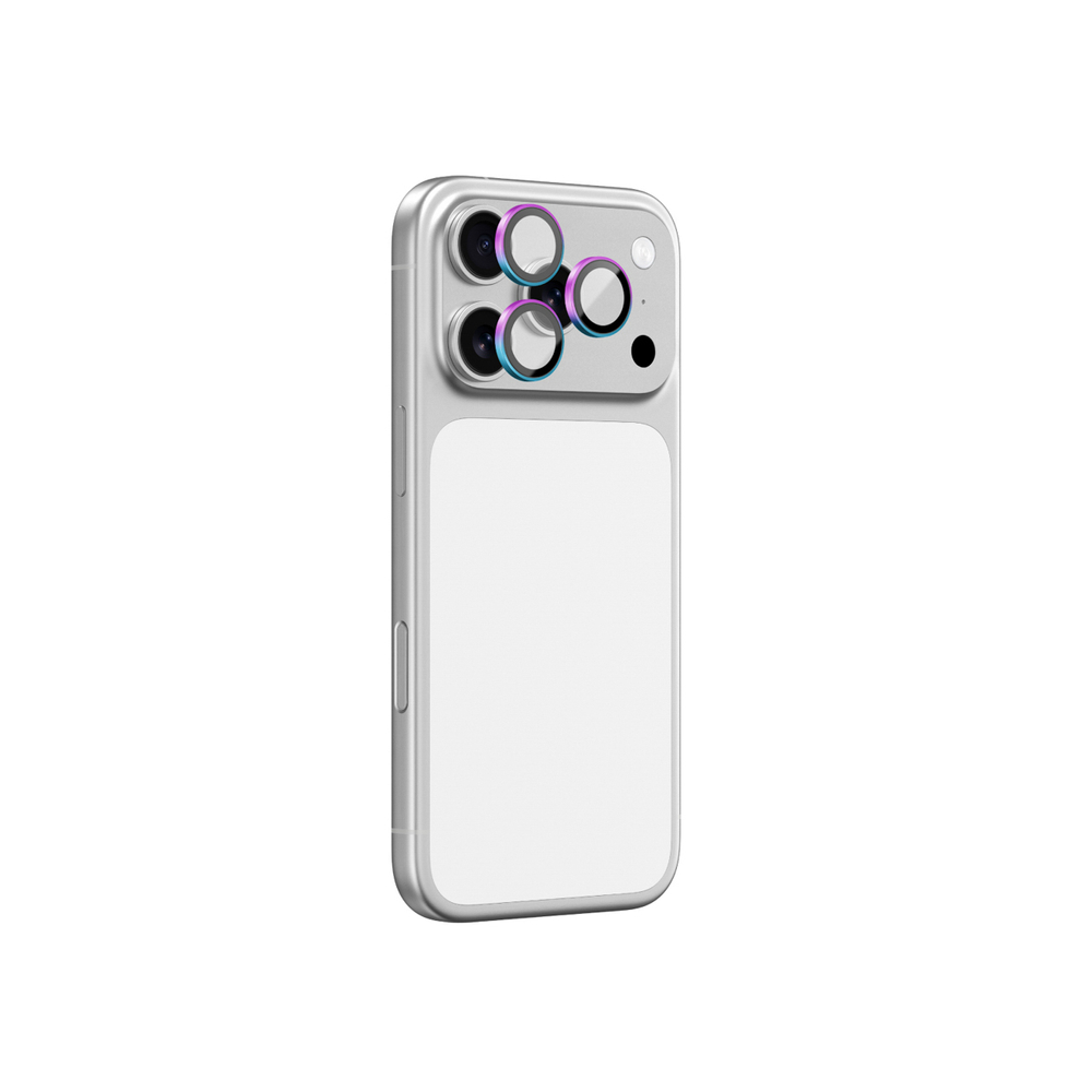 AmazingThing objektīva stikls iPhone 17 Pro / Max ar varavīksnes alumīnija rāmi | Lens Glass With Rainbow Aluminum... (0)