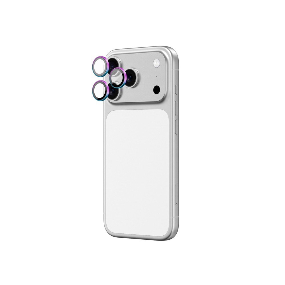 AmazingThing objektīva stikls iPhone 17 Pro / Max ar varavīksnes alumīnija rāmi | Lens Glass With Rainbow Aluminum... (1)