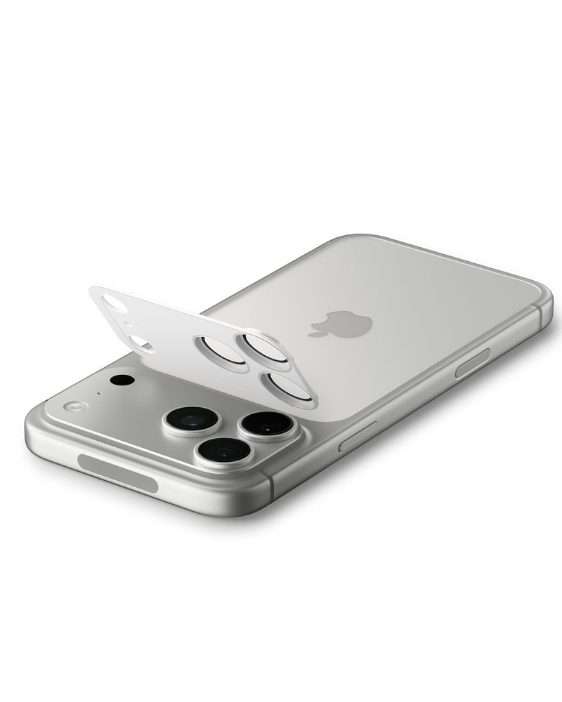 Spigen Optik Pro XL kameras lēcas stikls iPhone 17 Pro Max – sudraba | Camera Glass Protector (2)