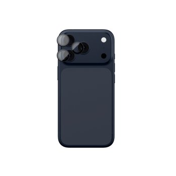 AmazingThing kameras aizsargstikls ar zilu alumīnija rāmi iPhone 17 Pro / Max | Lens Glass With Blue Aluminum Frame
