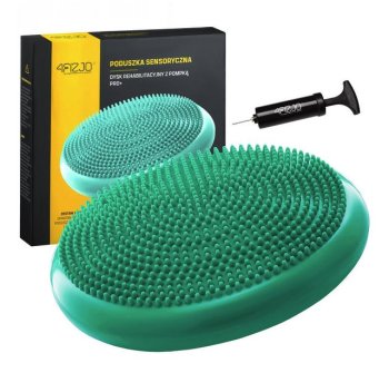 4Fizjo Piepūšams Masāžas Līdzsvara Balansa Jogas Spilvens Stabilitātes Disks Paliktnis - Piparmētru, 33cm | Balance Disc Stability Wobble Cussion Pillow