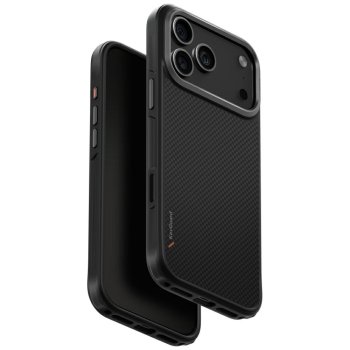 Uniq Keva Magclick uzlādes vāciņš iPhone 17 Pro Max tālrunim – melns | Phone Case Cover