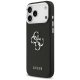 Guess Grained Big 4G Classic Logo vāciņš iPhone 17 Pro Max telefonam – melns | Phone Case Cover