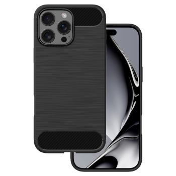 Apple iPhone 17 Pro Max 6.9'' Carbon Fiber TPU Protective Case Cover, Black | Telefona Vāciņš Maciņš Apvalks...