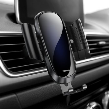 Baseus Future Gravity Car Mount Air Vent Phone Bracket Holder, Black | Auto Telefona Turētājs Ventilācijas Restē