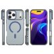 Magnetic Abrasive iPhone 17 Pro Max maciņš, savietojams ar MagSafe – matēts zils | Phone Case Cover