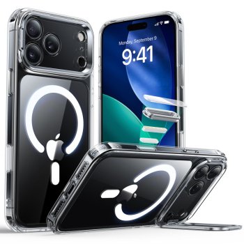 ESR Classic Hybrid Kickstand MagSafe vāciņš iPhone 17 Pro Max – caurspīdīgs | Phone Case Cover