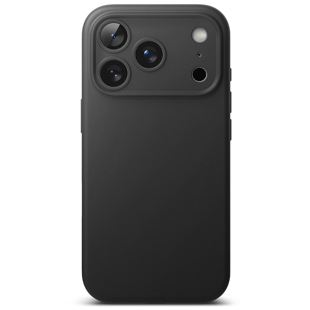 Ringke silikona magnētiskais MagSafe maciņš iPhone 17 Pro Max - Melns | Silicone Magnetic Phone Case Cover Black (2)