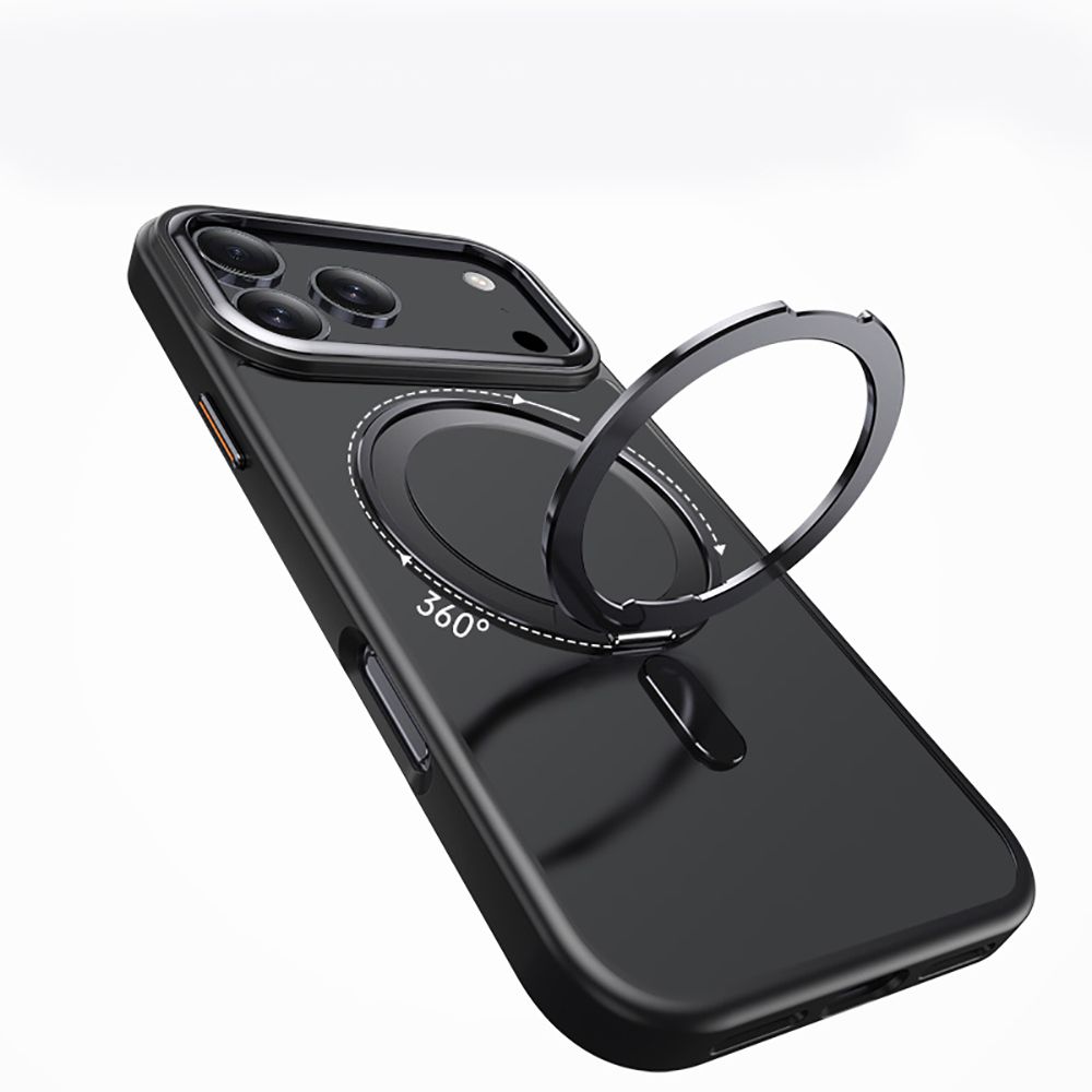 Tech-Protect MagRing MagSafe vāciņš iPhone 17 Pro Max - matēti melns | Phone Case Cover Matte Black (3)