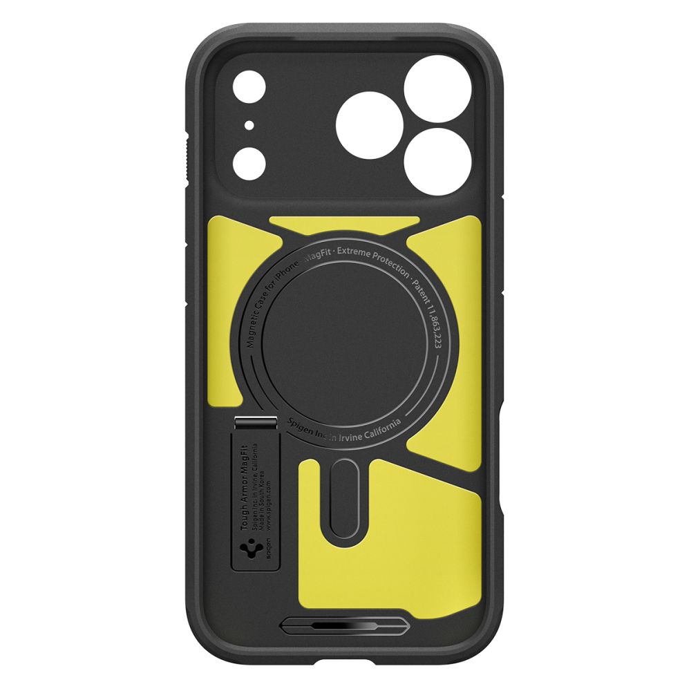 Spigen Tough Armor "T" MagSafe vāciņš iPhone 17 Pro Max - melns | Phone Case Cover Black (2)