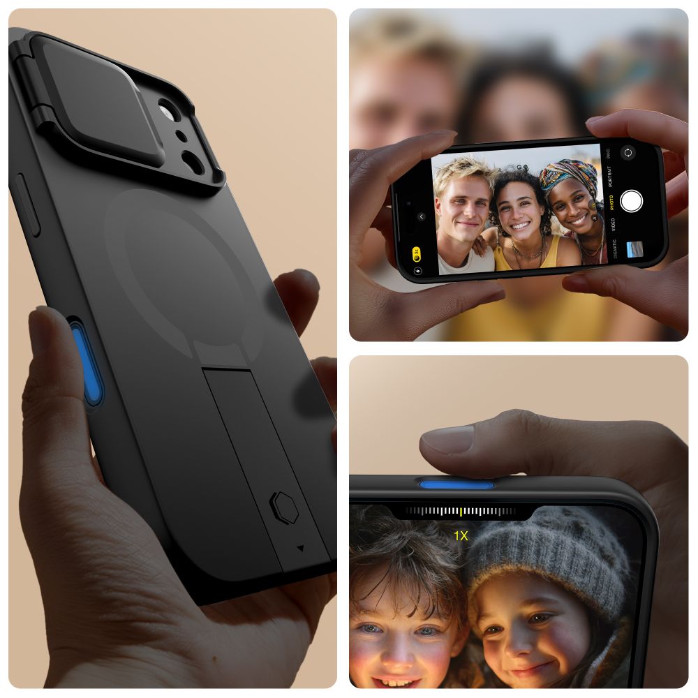 Tech-Protect Kevlar Aura MagSafe vāciņš iPhone 17 Pro Max - Melns | Phone Case Cover Black (0)