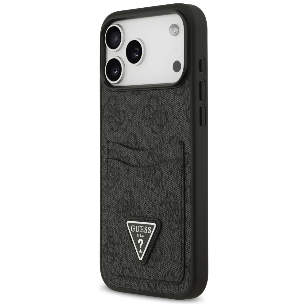 Guess 4G nauble Card Triangle vāciņš iPhone 17 Pro Max — melns | Phone Case Cover (0)