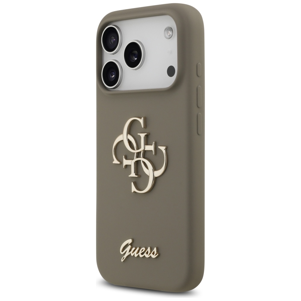 Guess silikona Big 4G Script vāciņš iPhone 17 Pro Max — brūns | Phone Case Cover (0)