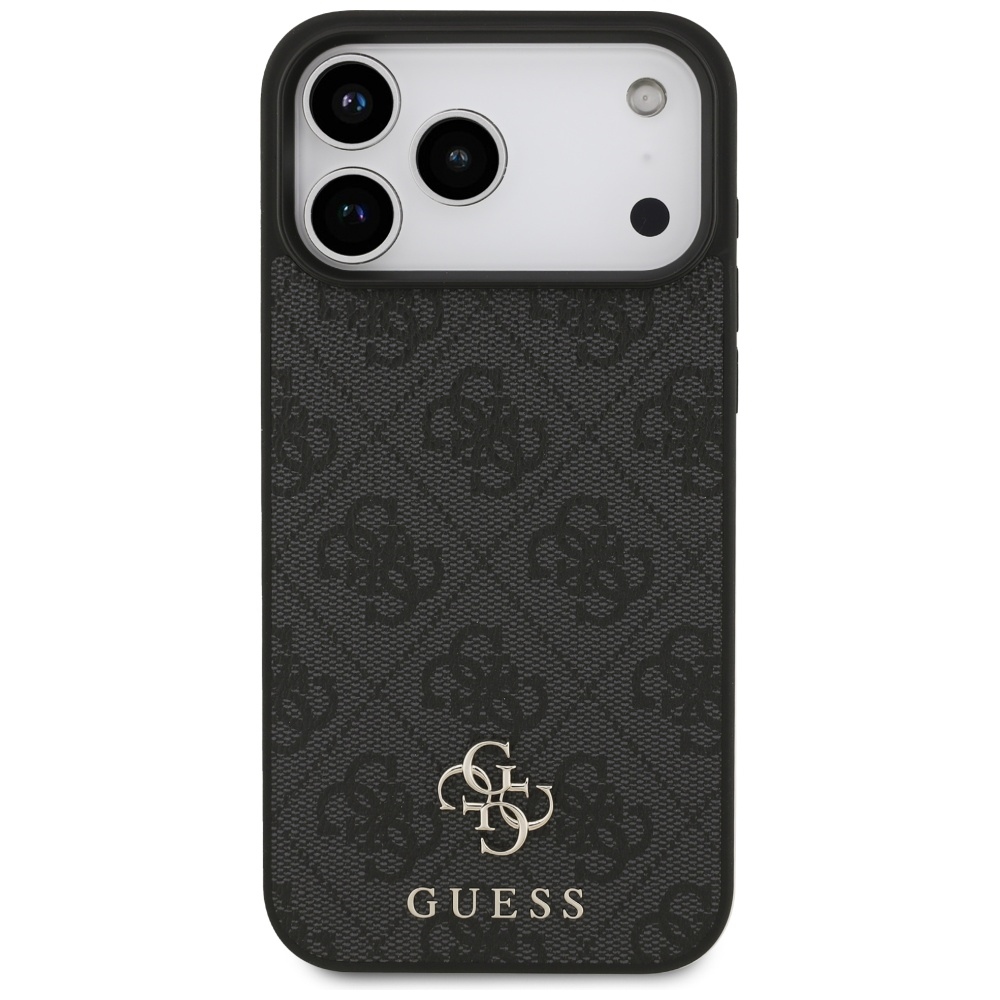 Guess 4G Small Classic Logo MagSafe vāciņš iPhone 17 Pro Max telefonam – melns | Phone Case Cover (1)