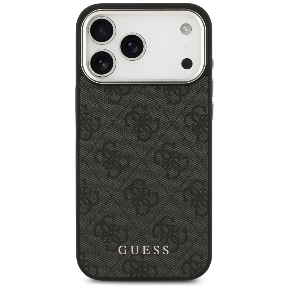 Guess 4G Classic Logo MagSafe vāciņš iPhone 17 Pro Max – melns | Phone Case Cover (1)