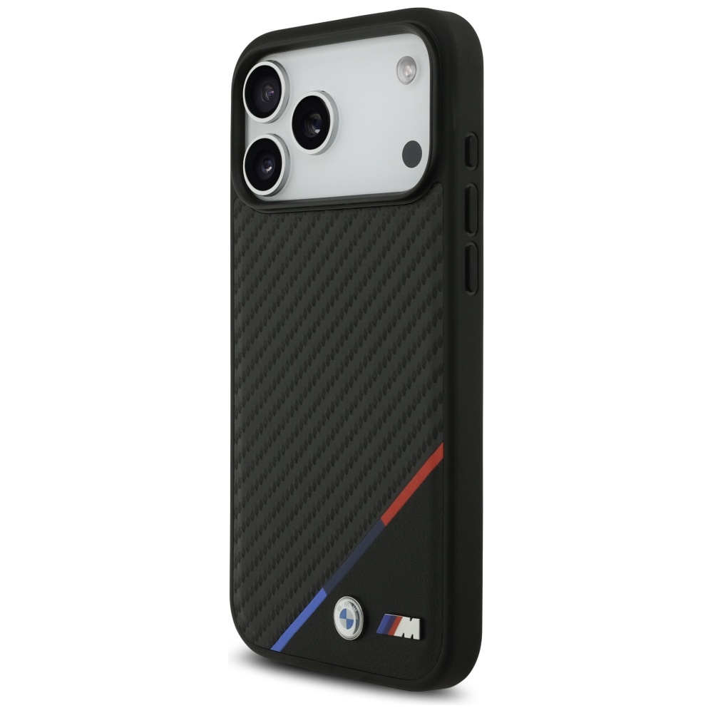 BMW M Carbon Tricolor Line MagSafe maciņš iPhone 17 Pro Max – melns | Phone Case Cover (0)