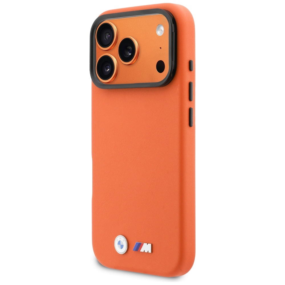 BMW M metāla logo MagSafe vāciņš iPhone 17 Pro Max tālrunim – oranžs | Phone Case Cover (0)