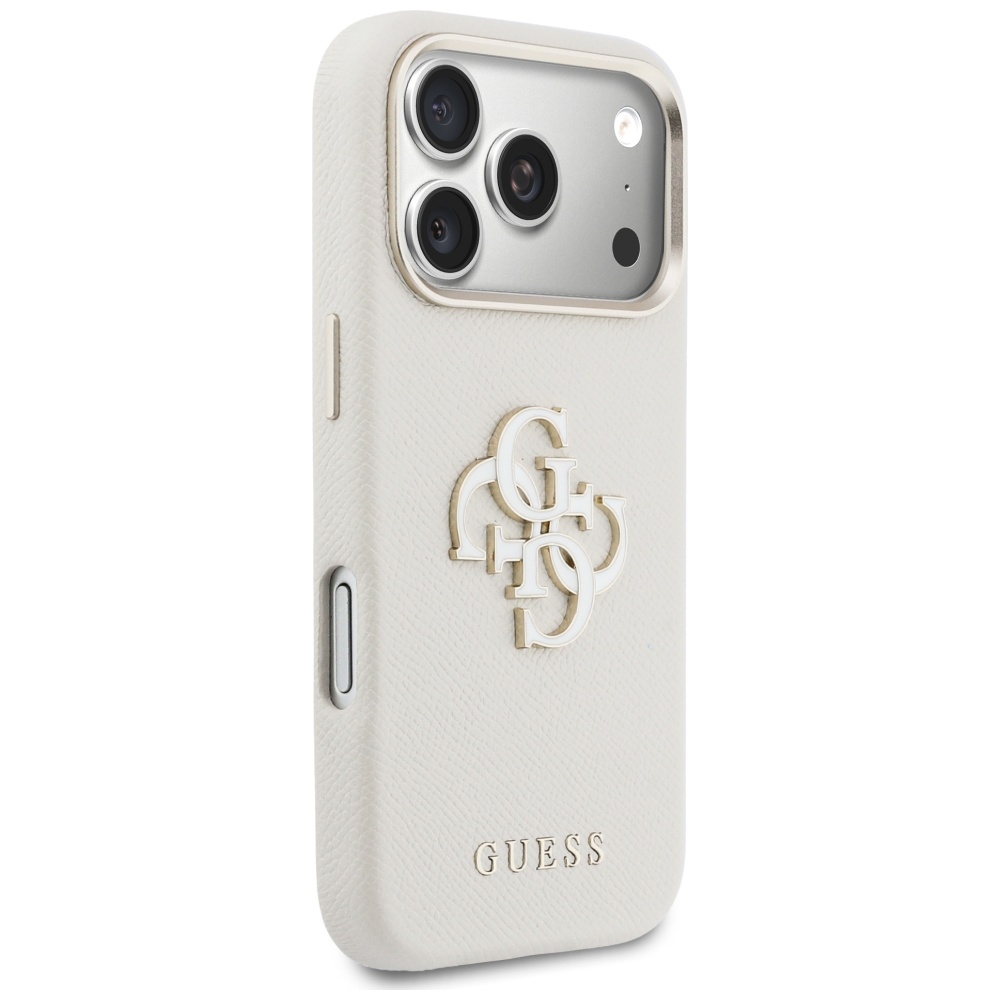 Guess FW Resin Logo vāciņš iPhone 17 Pro Max – bēšs | Phone Case Cover (2)