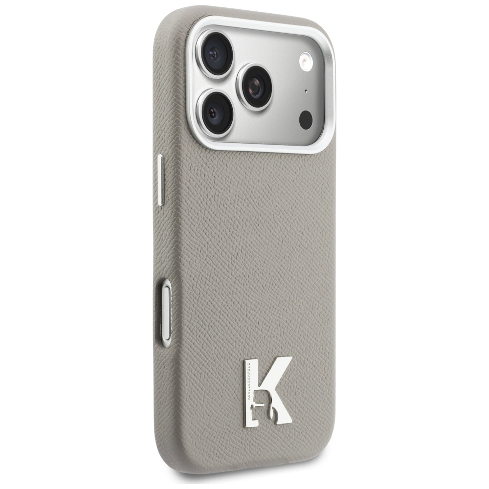 Karl Lagerfeld Karl Head Logo MagSafe Maciņš ar MagSafe iPhone 17 Pro Max – Pelēks | Phone Case Cover (2)