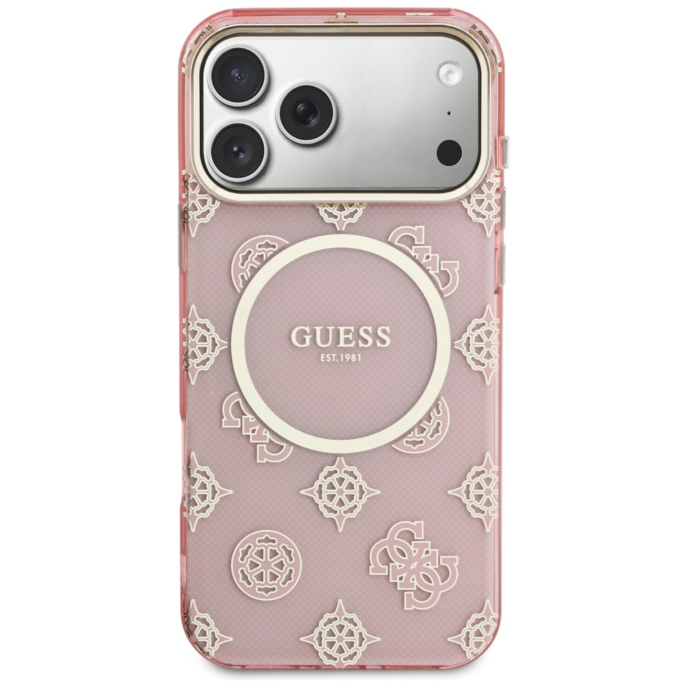 Guess IML Peony Dot MagSafe MagCase iPhone 17 Pro Max – rozā | Phone Case Cover (1)