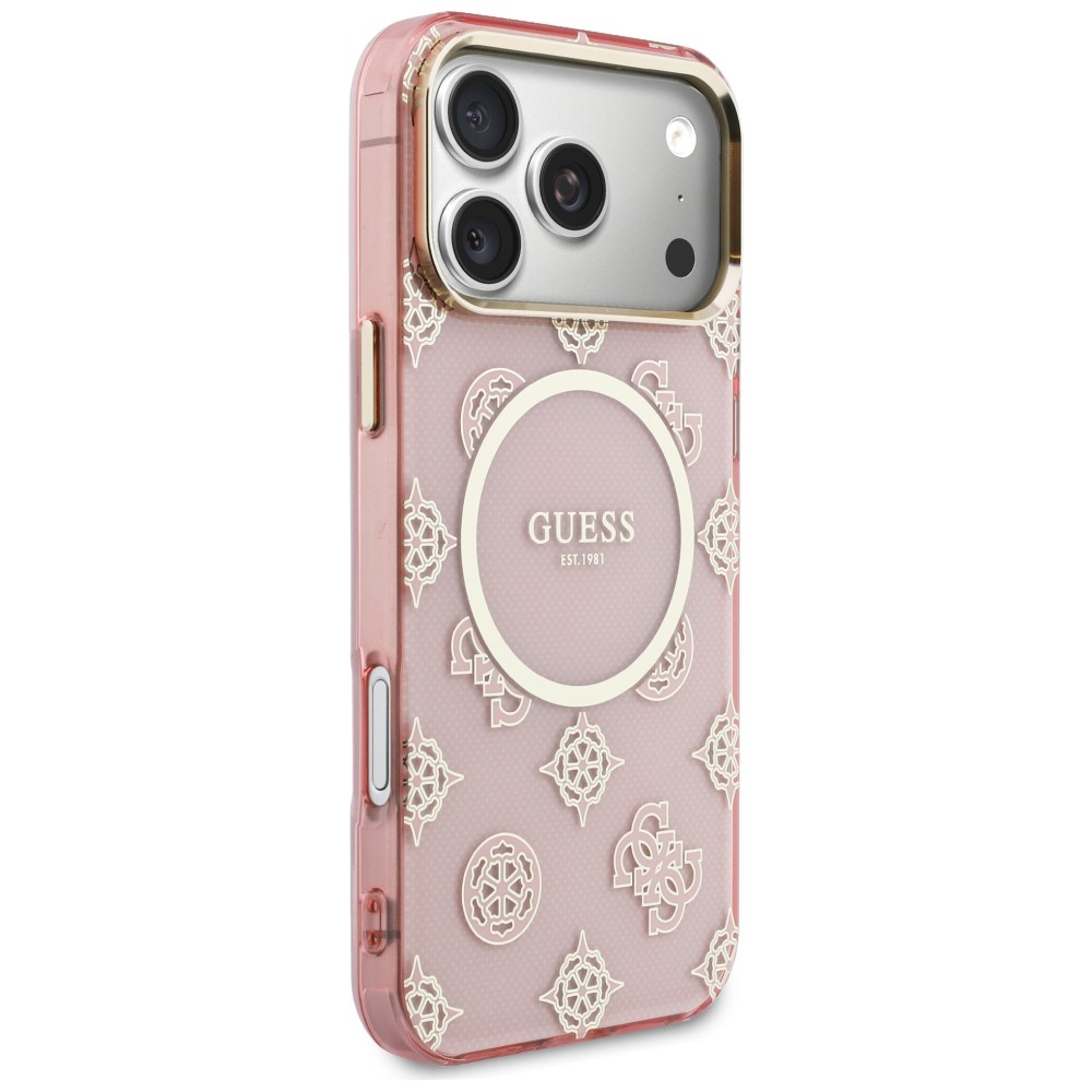 Guess IML Peony Dot MagSafe MagCase iPhone 17 Pro Max – rozā | Phone Case Cover (2)
